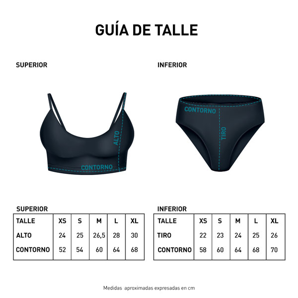 tabla talle montuzuma